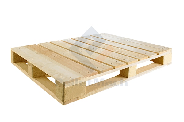 Palets de largueros y bloques